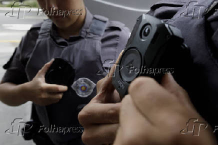 Cmera corporal usadas por policiais militares de So Paulo 