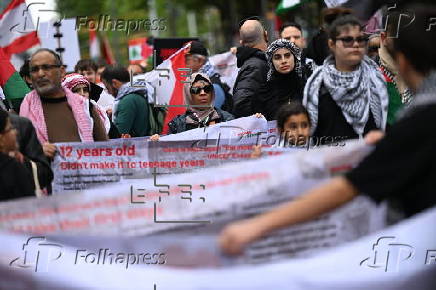 Pro-Palestine rally in Melbourne