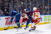 NHL: Calgary Flames at Vancouver Canucks