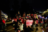 Protest march in support of the hostages kidnapped during the deadly October 7, 2023 attack by Hamas, in Jerusalem