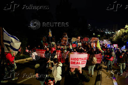 Protest march in support of the hostages kidnapped during the deadly October 7, 2023 attack by Hamas, in Jerusalem