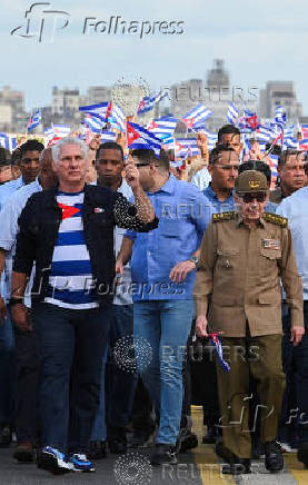 Cuba stages protest against 