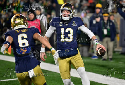 NCAA Football: CFP National Playoff First Round-Indiana at Notre Dame