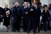 First weekly cabinet meeting of the year of the new French government in Paris