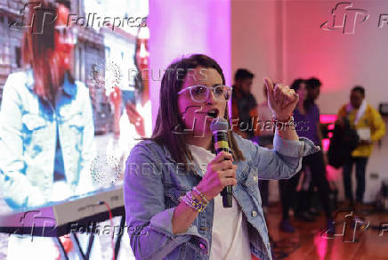 Vice-presidential candidate Maria Jose Pinto starts campaigning for presidential election in Quito