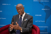Nigeria Finance Minister Wale Edun is interviewed at the IMF and World Bank?s 2024 annual Spring Meetings in Washington