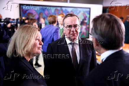 Weekly German cabinet meeting in Berlin