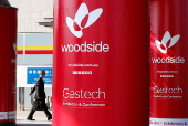 FILE PHOTO: Woodside investors vote down climate plan, rebuking Australia's top gas producer