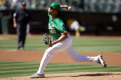 MLB: Game Two-Texas Rangers at Oakland Athletics