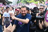 Caminyada com Boulos, Marta e Lula na Av. Paulista