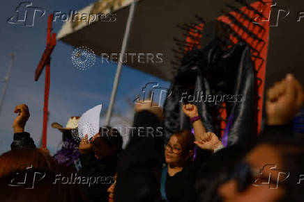 Protest to mark the International Day for the Elimination of Violence against Women in Ciudad Juarez