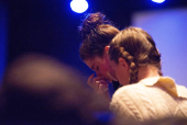 Worshipers at Blackhawk Church gather to pray for victims and survivors of a shooting in Madison