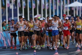 Prova de marcha atltica masculina no Trocadro