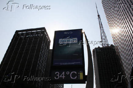 Altas temperaturas na regio da avenida paulista