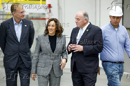 Democratic presidential nominee U.S. Vice President Kamala Harris campaigns in Michigan