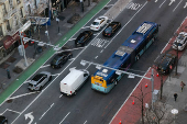 First day of New York City?s planned congestion pricing program in Manhattan