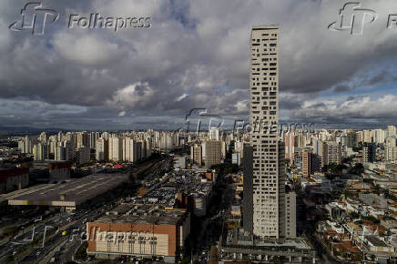 Edifcio Platina, no bairro do Tatuap, considerado o prdio mais alto de SP