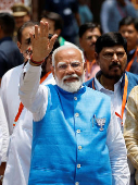 India's PM Narendra Modi files election nomination in Varanasi