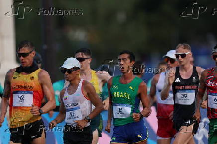 Prova de marcha atltica masculina no Trocadro