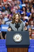 US Vice President Harris Campaigns in Madison, Wisconsin