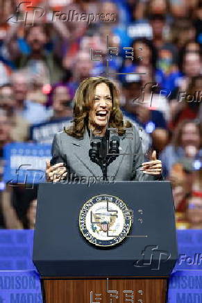 US Vice President Harris Campaigns in Madison, Wisconsin