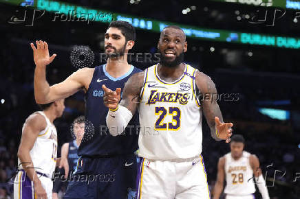 NBA: Memphis Grizzlies at Los Angeles Lakers