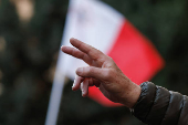 Protest against a government-proposed law, in Valletta