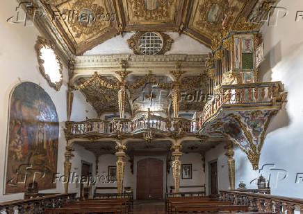 Vista interna da Igreja Matriz de Santo Antnio, na cidade de Tiradentes (MG)
