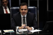 O presidente do Senado, Rodrigo Pacheco (PSD-MG) em sesso 