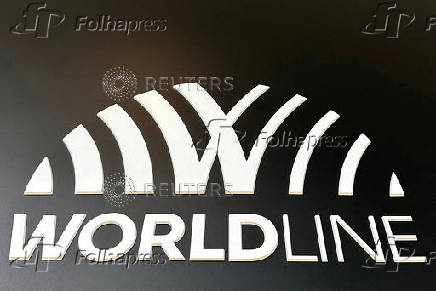 FILE PHOTO: Worldline logo at the company headquarters in Paris, France