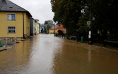 Aftermath of heavy rainfall in Austria