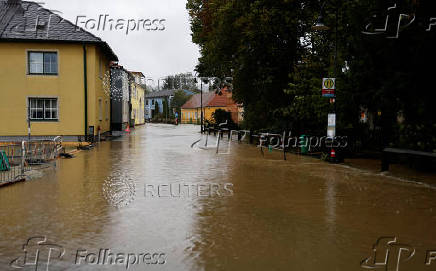 Aftermath of heavy rainfall in Austria