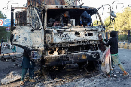 Aftermath of an anti-government rally by supporters of former Pakistani PM Khan's party PTI, in Islamabad