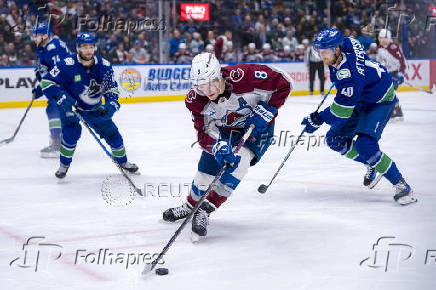 NHL: Colorado Avalanche at Vancouver Canucks