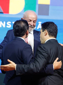 Lula durante encontro com prefeitos em Braslia