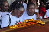 Funeral procession of slain Olympian Rebecca Cheptegei, in Eldoret