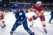 NHL: Calgary Flames at Vancouver Canucks