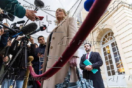 Opposition political parties representatives meet with French Prime Minister in Paris