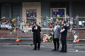 Synagogue firebombing aftermath