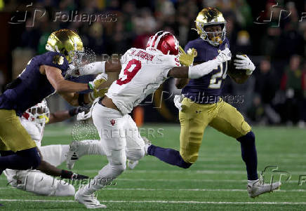 NCAA Football: CFP National Playoff First Round-Indiana at Notre Dame