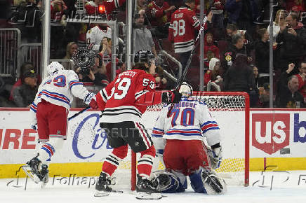 NHL: New York Rangers at Chicago Blackhawks