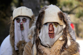 Revellers attend international mask festival in Vecumnieki