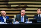 Presidente em exerccio Geraldo Alckmin participa do lanamento da terceira fase do Brasil mais Produtivo na FIESP