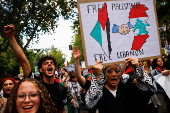 Demonstration in Madrid in support of Palestinians