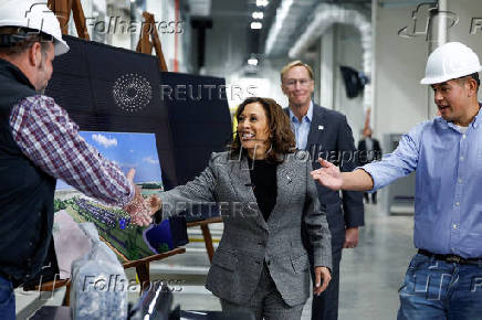 Democratic presidential nominee U.S. Vice President Kamala Harris campaigns in Michigan