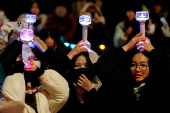 FILE PHOTO: Protesters take part in a rally calling for the impeachment of South Korean President Yoon Suk Yeol, in Seoul