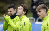 Entrenamiento de la Real Sociedad previo al encuentro frente al Dinamo de Kiev