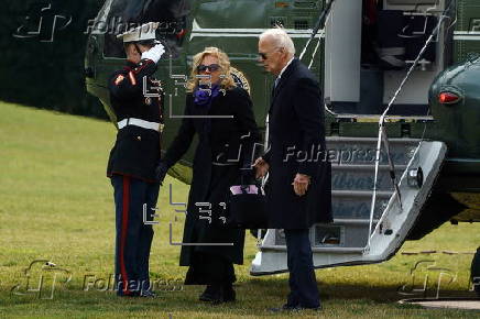 US President Joe Biden returns to White House from Camp David