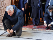 Italian FM Tajani visits Umayyad mosque in Damascus