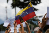 Venezuela's opposition supporters protest two months after presidential election, in Caracas